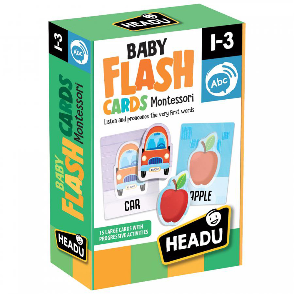 Baby Flash Cards Montessori Help Kids Learn Read Their First Words Ebay