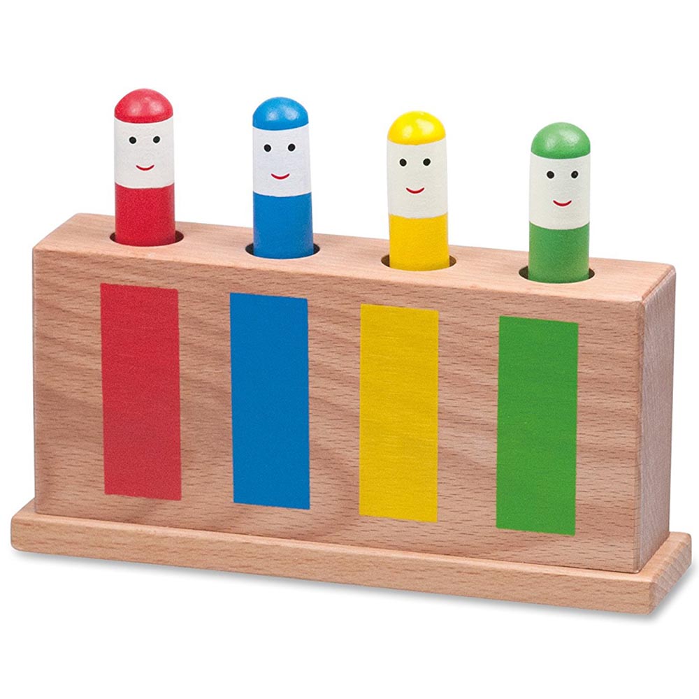 Galt Wooden Pop Up Toy - Classic Traditional Pop-Up Spring ...